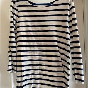 Navy stripe top